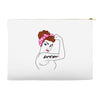 girl power survivor breast cancer Accessory Pouches