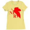 neon genesis evangelion nerv logo Ladies Fitted T-Shirt