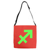 sagittarius pocket Adjustable Strap Totes
