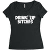 drink up bitches (2) Women's Triblend Scoop T-shirt