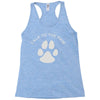 paw pun for pet lovers Racerback Tank