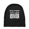real women drink green beer Baby Beanies