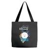 who loves poodle Tote Bags