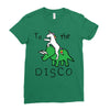 To The Disco (Unicorn Riding Triceratops) Ladies Fitted T-Shirt