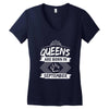 Queens Are Born In September Women's V-Neck T-Shirt