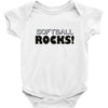 softball rocks Baby Onesie