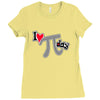 i heart pi day Ladies Fitted T-Shirt