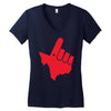 gun 'em down Women's V-Neck T-Shirt