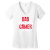 dad by day gamer by night gaming Women's V-Neck T-Shirt