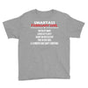 Smartass February Girl Youth Tee