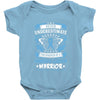 Never Underestimate the Strength of a Prostate Cancer Warrior Baby Bodysuit