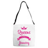 queens are born in january Adjustable Strap Totes