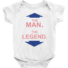the man   the legend funny Baby Onesie