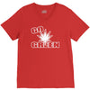 go green V-Neck Tee