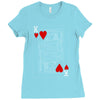 king of hearts playing card Ladies Fitted T-Shirt