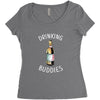 Drinking Buddies Women's Triblend Scoop T-shirt