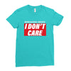 Breaking News i Don't Care Ladies Fitted T-Shirt