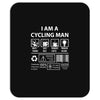 I Am A Cycling Man white letter Mousepad