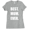 best. mum Ladies Fitted T-Shirt