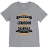 Super Cool Grandson Of A Freaking Awesome Grandma V-Neck Tee