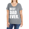 Best Dad Ever Ladies Curvy T-Shirt