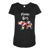mama bear floral Maternity Scoop Neck T-shirt