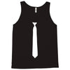 skinny white tie Tank Top