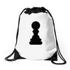 Chess King and Pawn Drawstring Bags
