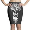 nature guitar white tree music banksy art Pencil Skirts