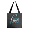 bends over Tote Bags