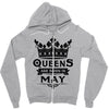 Queens Are Born In May Zipper Hoodie