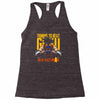 training to beat saiyan or at least warrior anime gym workout lifting Racerback Tank