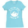 if it's too steep you're too old Ladies Fitted T-Shirt