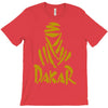 uomo dakar stampa oro moto deserto parigi africa sport T-Shirt