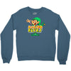 raised by elves elf christmas Crewneck Sweatshirt