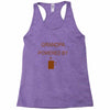 grandpa powered by coffee Racerback Tank