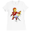 iron man (ironman parody) Ladies Fitted T-Shirt