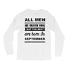 all men are created equal september Long Sleeve Shirts