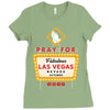Pray for Las Vegas Ladies Fitted T-Shirt
