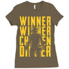winner winner chicken dinner 3y Ladies Fitted T-Shirt