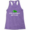 little brothers get luigi Racerback Tank