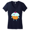 funny cartoon Women's V-Neck T-Shirt