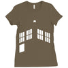 blue boxes Ladies Fitted T-Shirt