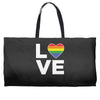 lgbt love Weekender Totes
