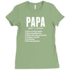 Papa Noun Definition Ladies Fitted T-Shirt