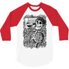 boombox skull 3/4 Sleeve Shirt