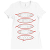 janet! dr. scott! janet! brad! rocky! Ladies Fitted T-Shirt