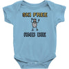 ski free and die Baby Onesie