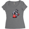 mma bulldog final Women's Triblend Scoop T-shirt