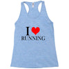 i love running Racerback Tank